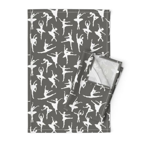 Ballerinas on Slate Grey // Large