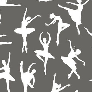 Ballerinas on Slate Grey // Large