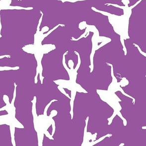 Ballerinas on Purple // Large