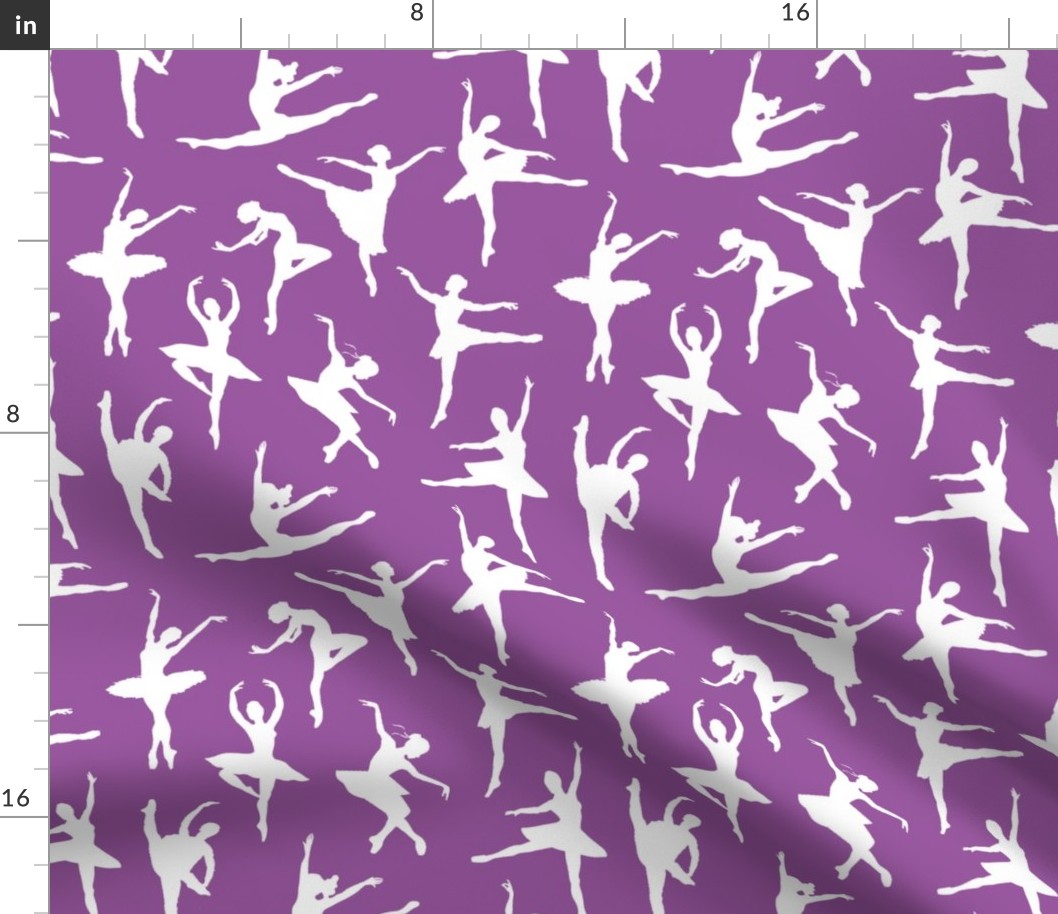 Ballerinas on Purple // Large