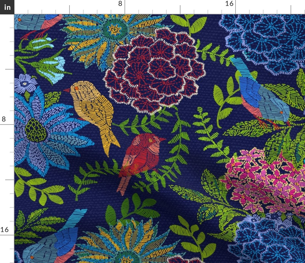 Woven Garden Navy