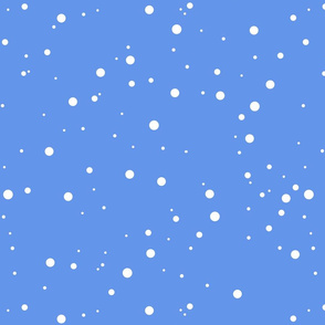 Snow on Sky Blue