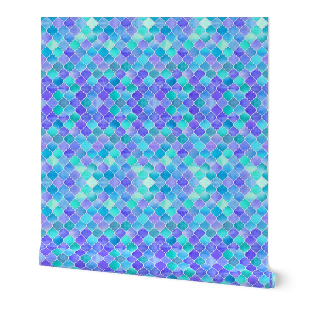 Iridescent Abalone Moroccan - purple, blue, aqua