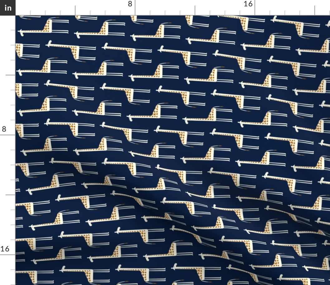 cute giraffes on navy (90)