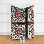 Deadly Nightshade Hawaiian Quilt - Suzani