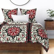 Deadly Nightshade Hawaiian Quilt - Suzani