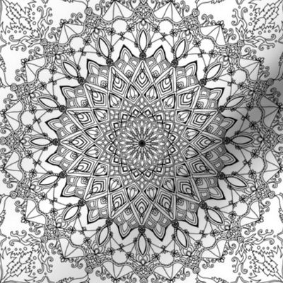 Black and White Mandala