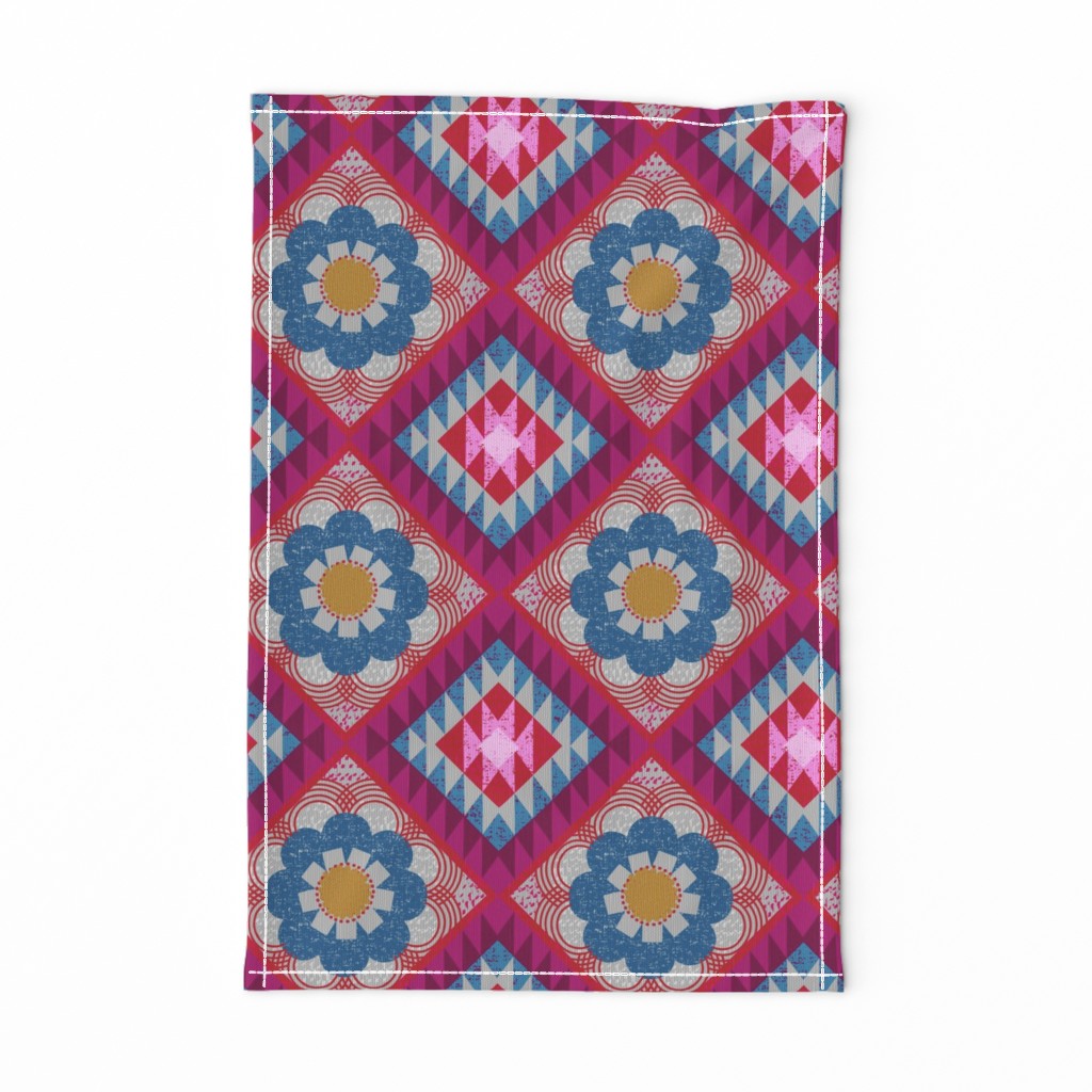 mod floral kilim