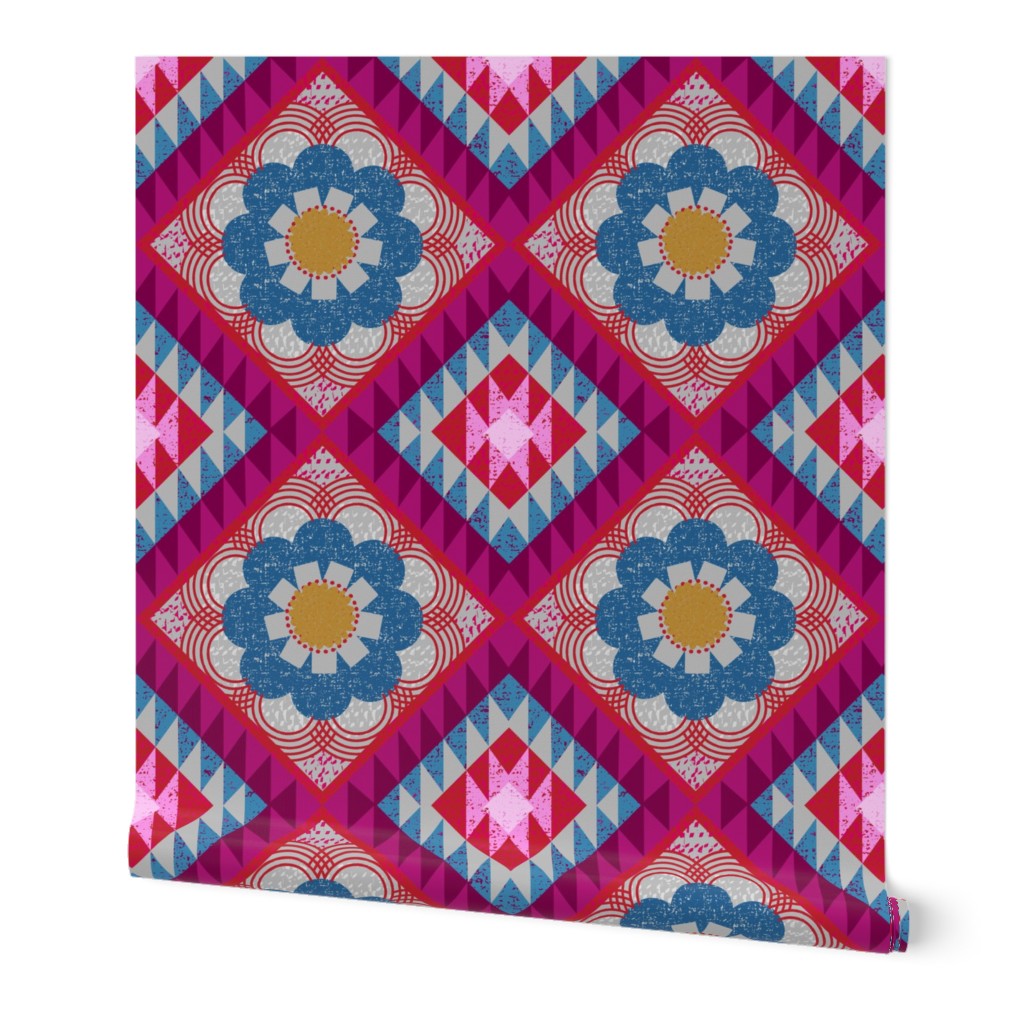 mod floral kilim