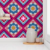 mod floral kilim