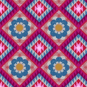 mod floral kilim