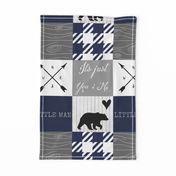 Its just you and me - little man - navy and gray