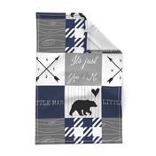 Its just you and me - little man - navy and gray