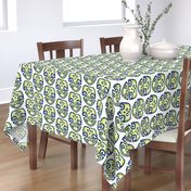 Lime punch Monstera Kilim N1 (Pantone color 2018)