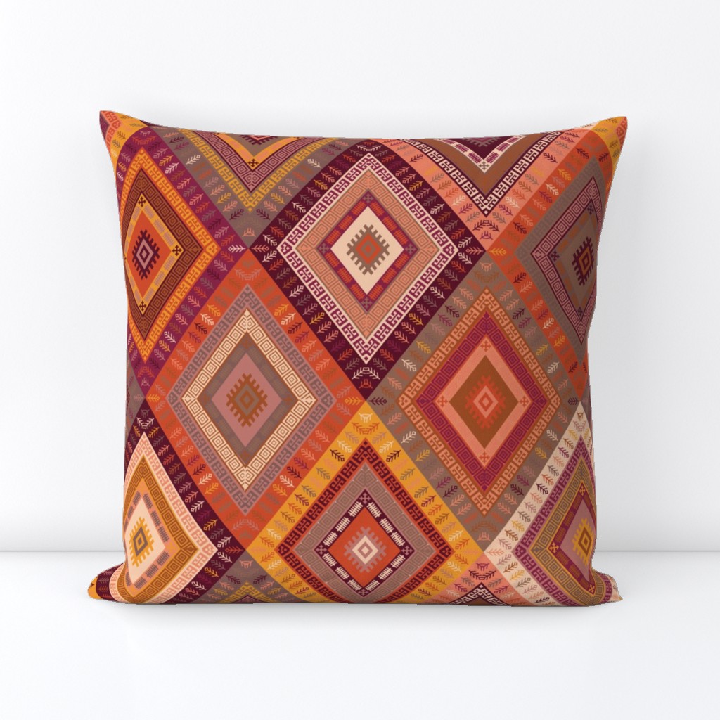 Kilim Diamonds - Apricot