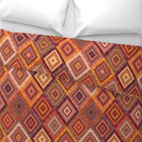 Kilim Diamonds - Apricot