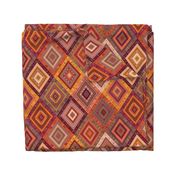 Kilim Diamonds - Apricot