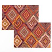 Kilim Diamonds - Apricot