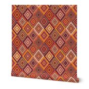 Kilim Diamonds - Apricot