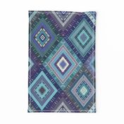 Kilim Diamonds - blues