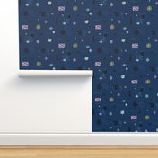 Kilim Motifs dark blue