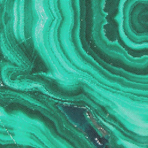 Malachite puzzle - Large-scale