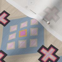 kilim cross and diamond