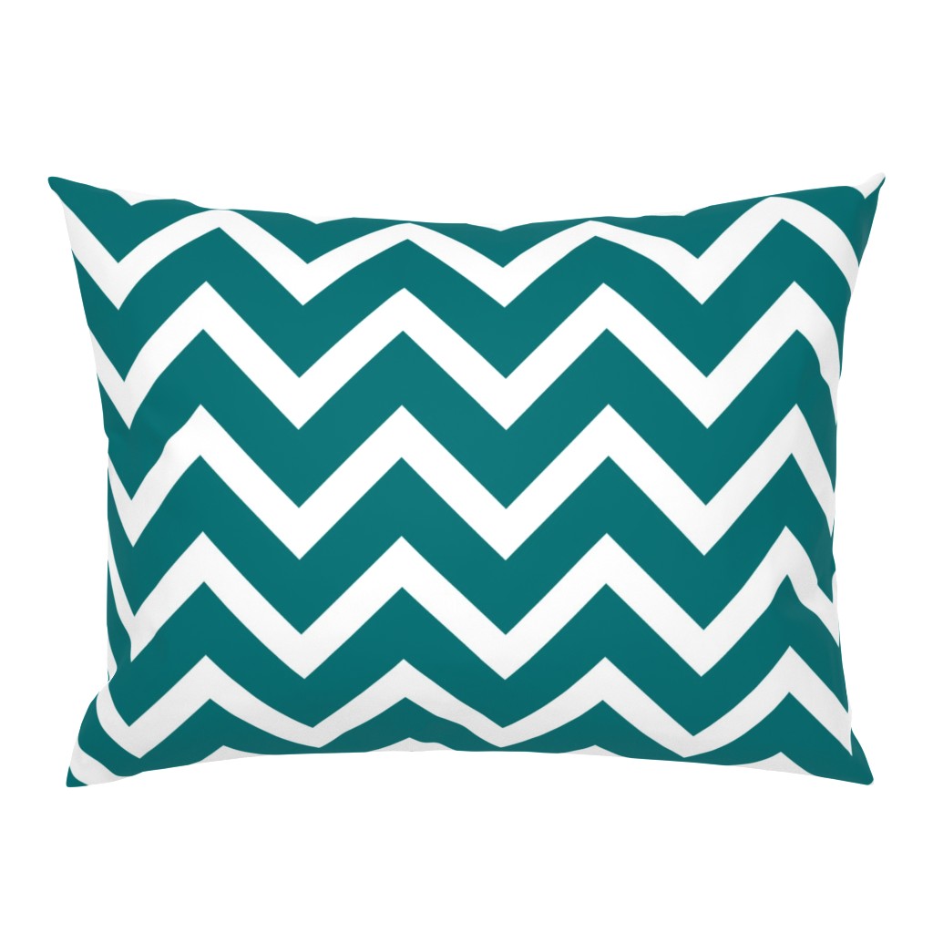 large teal chevron