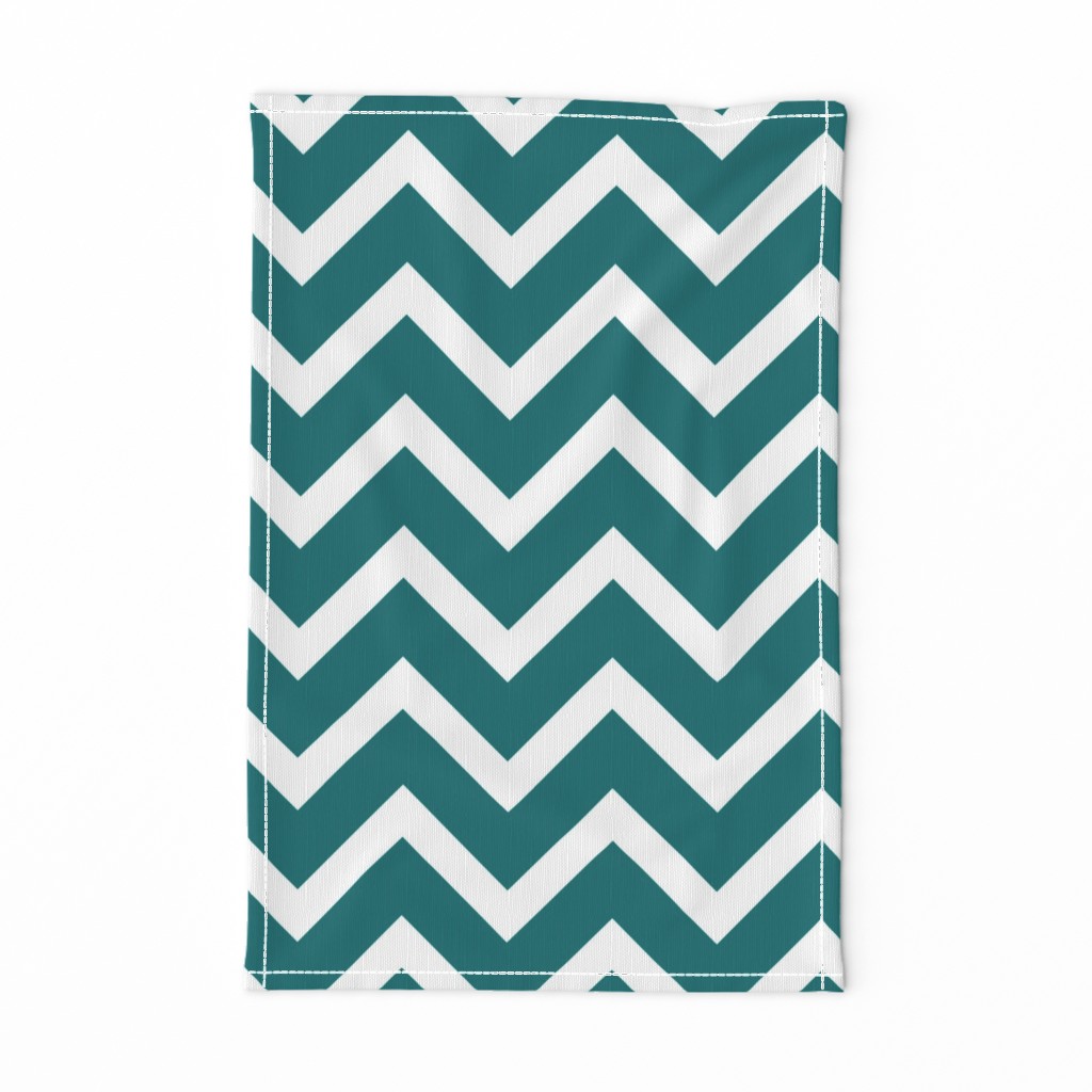 large teal chevron