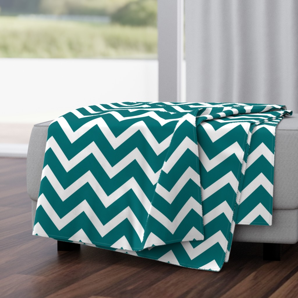 large teal chevron