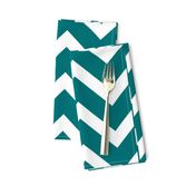 large teal chevron