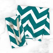 large teal chevron