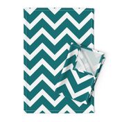 large teal chevron