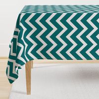 large teal chevron