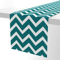 large teal chevron