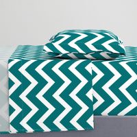 large teal chevron