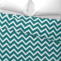 large teal chevron