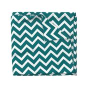 large teal chevron