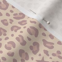 ★ STARS x LEOPARD ★ Pale mauve + Blush Pink on Ecru - Small Scale / Collection : Leopard Spots variations – Punk Rock Animal Prints 3