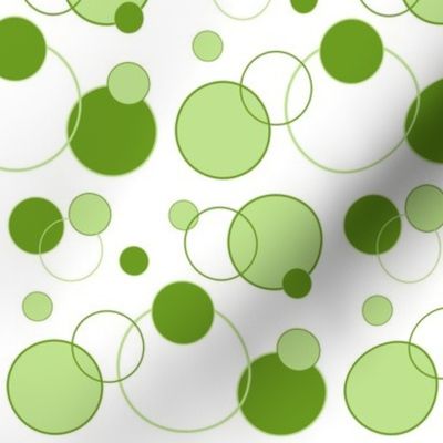 Circle Geometric Forest Green Bubble 