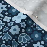 Floral Whimsy Blue