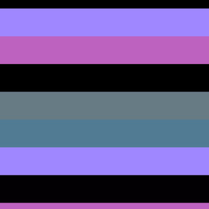 Gray Pink Purple Broad Horizontal Stripe