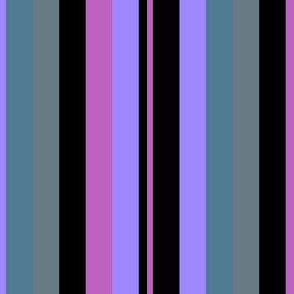 Black Gray Purple Pink Stripe