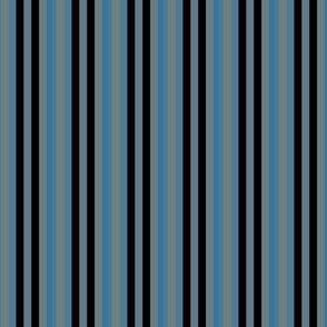 Narrow Slate Gray and Blue Stripe