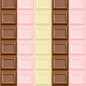 1 chocolate bar milk strawberry white brown pastel pink desserts candy sweets food kawaii cute egl elegant gothic lolita candies mixed flavors stripes