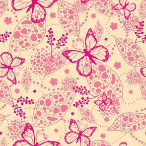 Pink Butterflies 