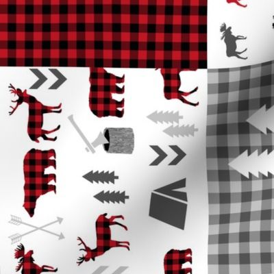 buffalo plaid cheater quilt buffalo quilt moose bear cabin camping buffalo check stripes 