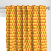 Two Inch Orange and Yellow Triangles