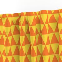 Two Inch Orange and Yellow Triangles