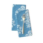 Damask Texture Blue